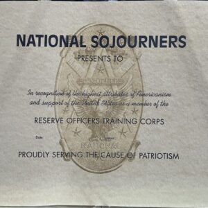 ROTC Certificate