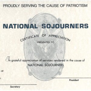 Certificate of Appreciation