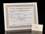 Widow Certificate and Card