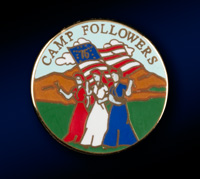 Camp Follower Pin