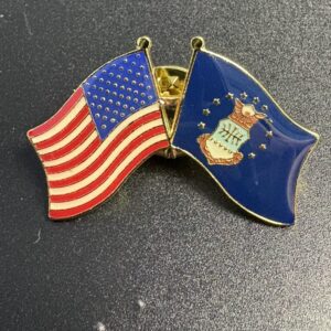 American/Air Force Crossed Flag Pin